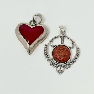 Elegant Silver Pendant Set |